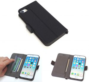 Wallet Case for iPhone 8, 7, 6s and 6 -Holds Credit Cards, I.D. -Model P1