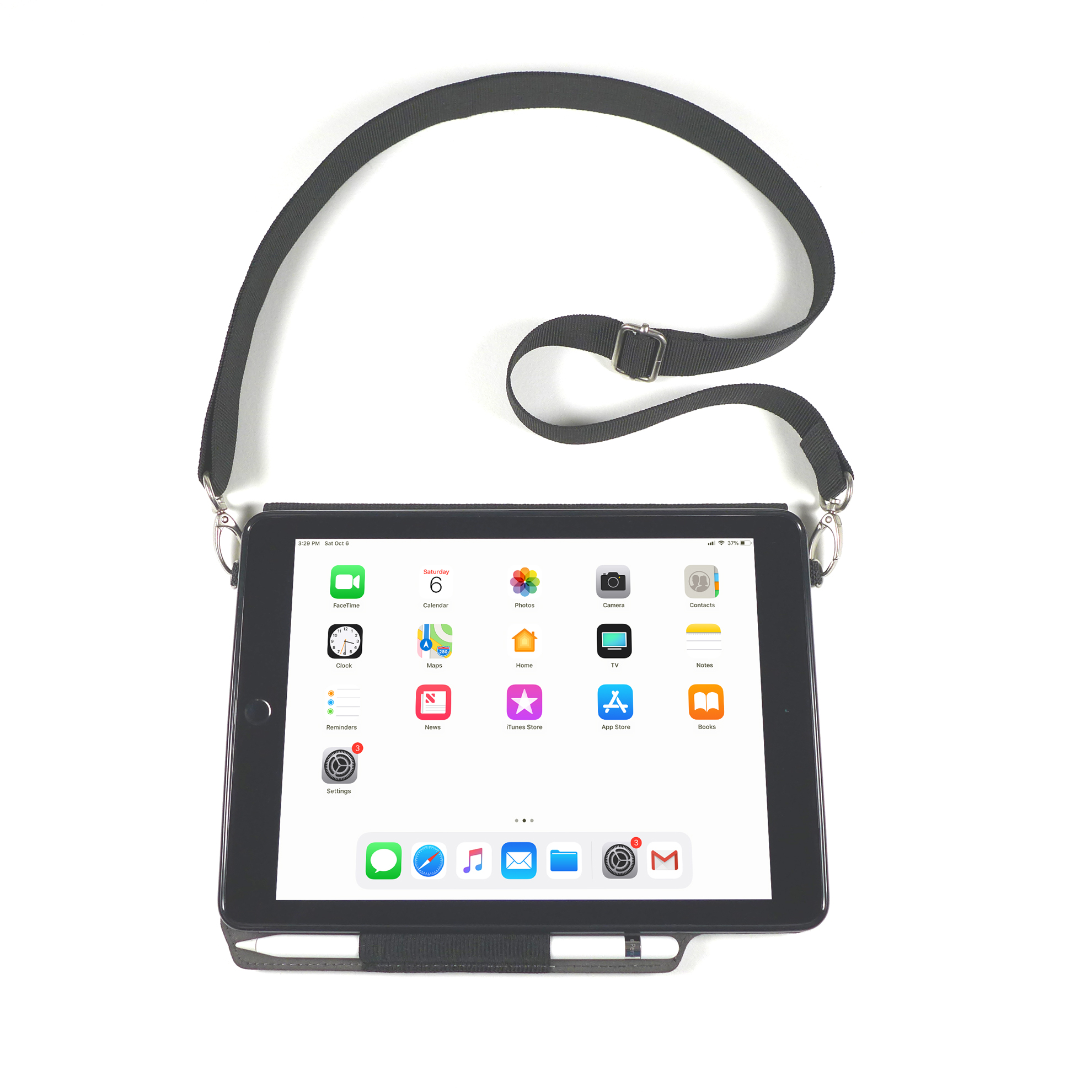 iPad Case with Shoulder Strap for 2018 6th Gen, 2017 5th Gen 9.7″, Air 1 & 2 -Model V3